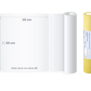 Podkład podfoliowany UNIVEL PLUS 2x bibuła 1x folia 50cm x 50m Żółty